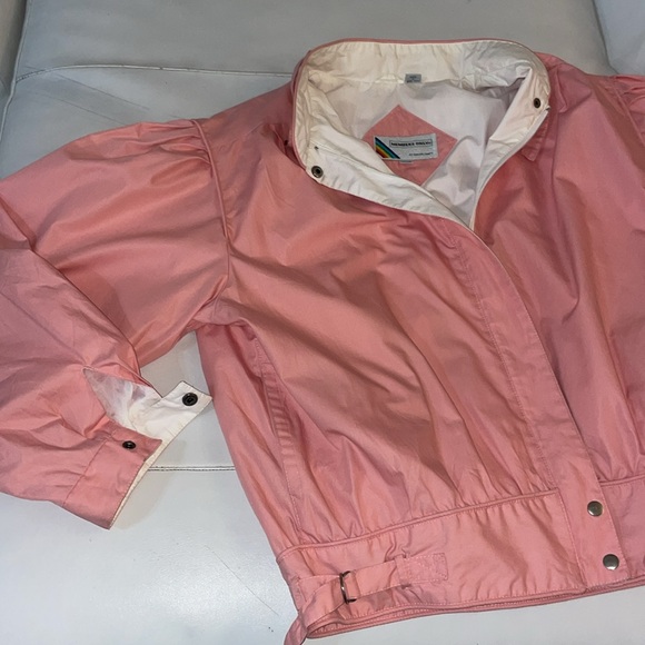 Pink vintage Members Only puffed sleeve jacket size L 13/14 - Picture 9 of 11